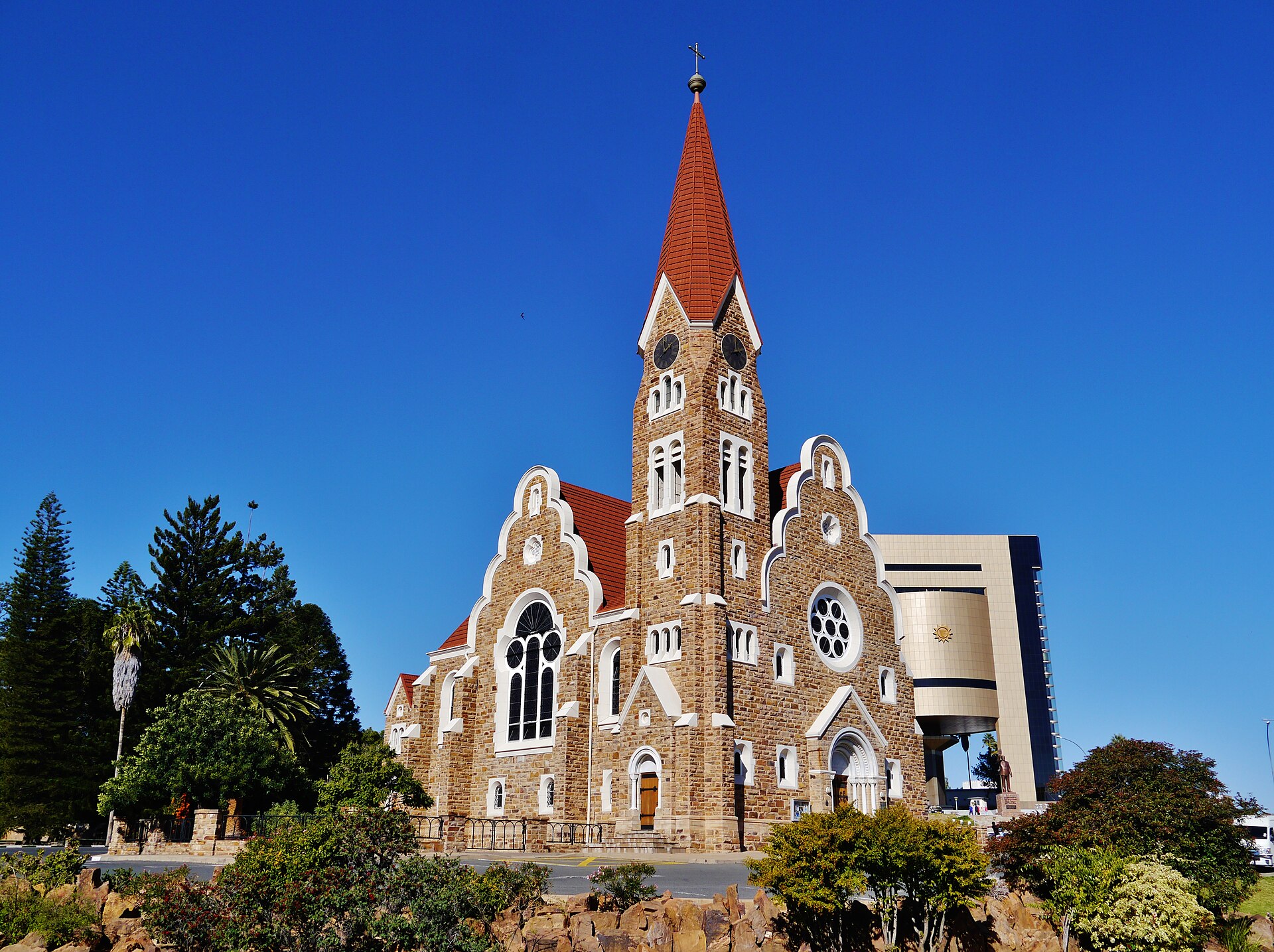 Christuskirche and the Independence Memorial Museum, Windhoek